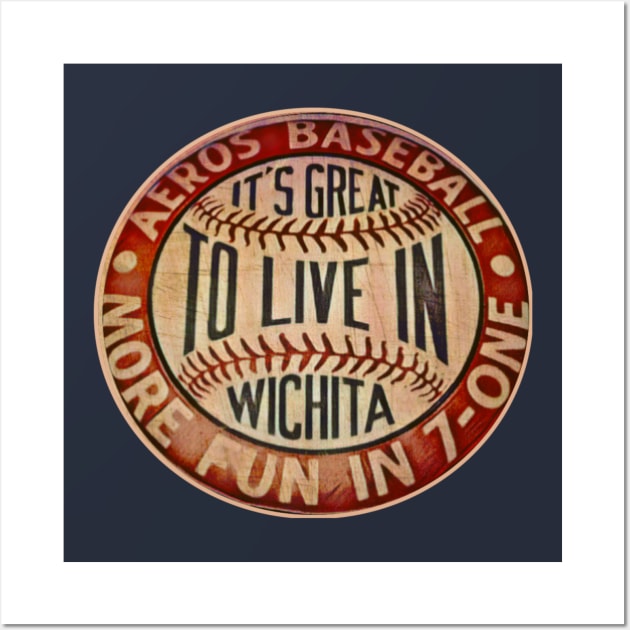 Wichita Aeros Baseball Wall Art by Kitta’s Shop